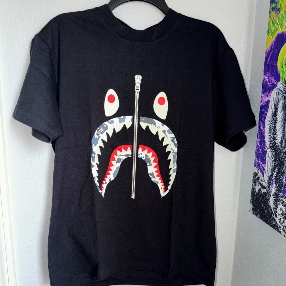 Bape Black tee size M New
